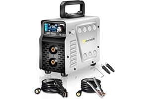 S SIMDER SSIMDER Stick Welder, Welding Machine 110v/220v 130A 2 In 1 Hot Start/ARC Force/LIFT TIG Welding Machine, Mini Portable ARC200S Small Anti-Stick Welder with Smart LCD IGBT Digital Welder