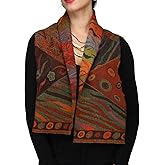 In Style 100% Pure Australian Merino Wool Reversible Scarf, Elegant,Lightweight,Warm,Made in India.