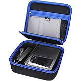 Tourmate Hard Case Replacement for Canon SELPHY CP1500 / CP1300 / CP1200 Wireless Color Photo Printer, Case Only (Black + Blue)
