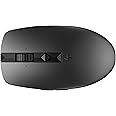 HP 710 Rechargeable Silent Mouse - for Computer or Laptop, Type USB-C Batteries - Multi-OS/Device Compatible - Bluetooth or 2.4 GHZ Dongle - 6 Programmable Buttons - Ambidextrous (6E6F2AA#ABL, Black)