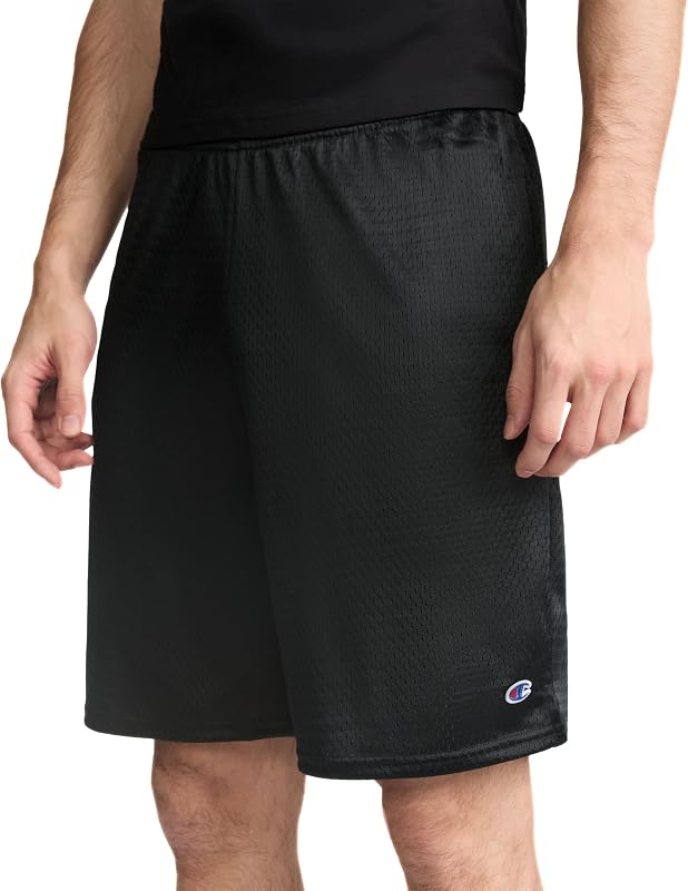 Short de Basket doublé en Maille pour Homme, Logo C Noir, 4X-Large Grand