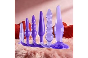 N2t- 6 Purple Silicone Trainer Kit Male Exercise Plug Kit, Unisex, Versatile and Exquisite Easy to Carry, Easy to Clean, an I