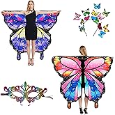 LYL. Ling Halloween costumes for women adult,Double-Sided Butterfly Wings,Butterfly Costume for Women,3PCS Fairy Wings Set.