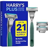 Amazon.com: Harry's Plus Starter` Shaving Kit for Men - Premium Handle ...
