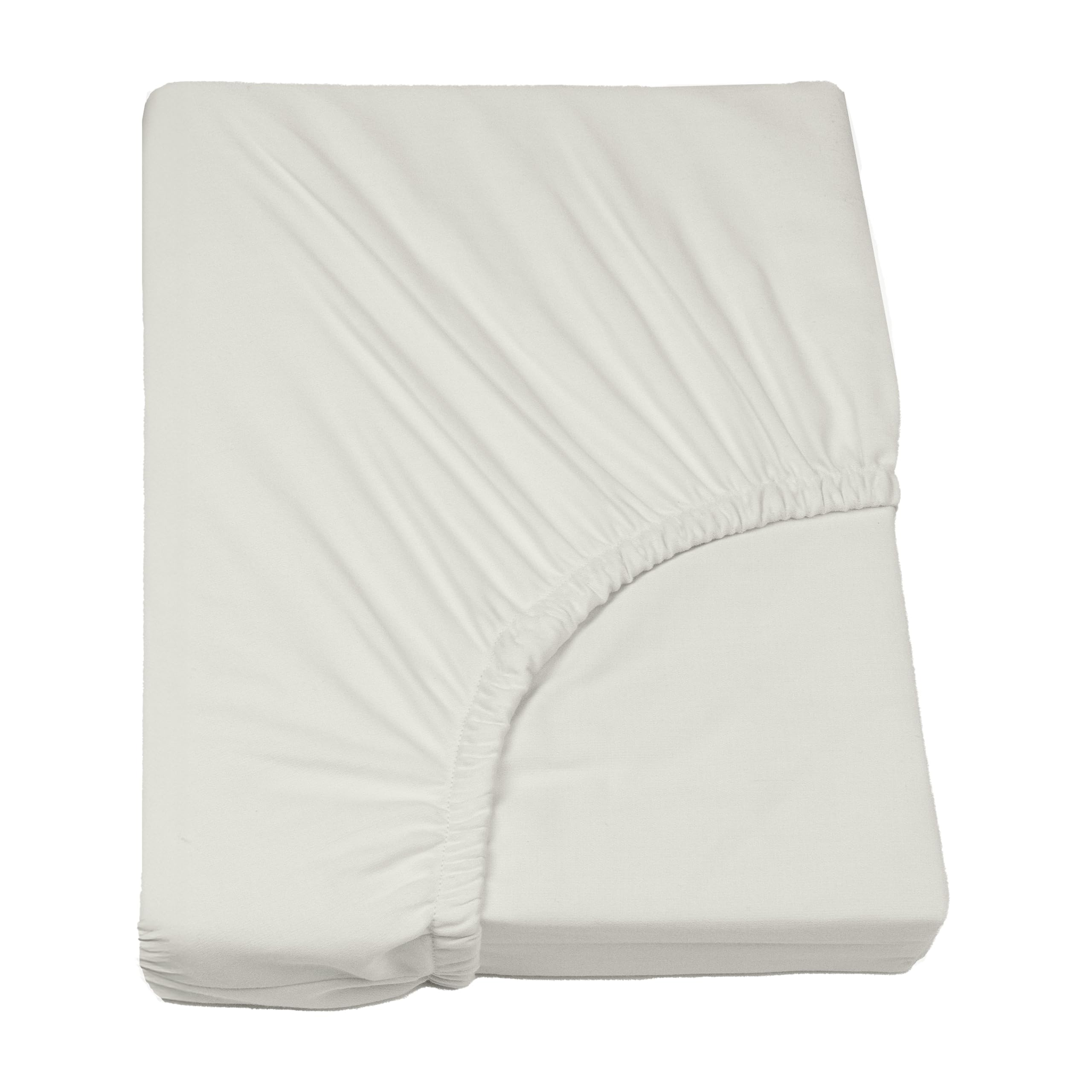 Photo 1 of California Design Den Deep Pocket Cal King Fitted Sheet, Soft 400 Thread Count 100% Cotton Sateen, No Pop-Off Elastic, Durable Better Than Egyptian Quality, Fitted Sheet Only (Pale Ivory)