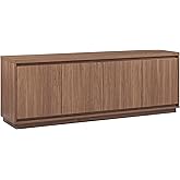 Henn&Hart Presque TV Stand, 68" Wide, Walnut