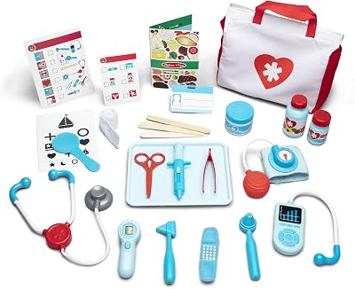 Melissa & Doug Doctor's Kit Medical Role Play Set with Emergency Bag 25 Pc