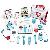 Melissa & Doug Get Well Doctor Kit, 25-Piece Toddler Doctor Play Set, Realistic Pretend Play Toys & Accessories, Preschool To