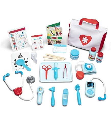 Mamabrum Maletín Médico Juguete Madera XXL - Set Hospital Infantil Con 20 Accesorios Realistas - Juguetes Madera Educativos Para Niños 3+ Años - 83,5 X 30 X 100cm