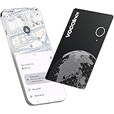 VOCOlinc Air Tag Smart Card for Android & iOS, New Dual System Rechargeable Wallet Tracker Work with Google Find Hub or Apple Find My APP, Item Finder Locator for Luggage, Suitcase. Slim 1.6mm, 1 Pack