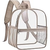 USPECLARE Clear Backpack for Stadium Approved 12×6×12, Water proof Clear Bag for Stadium Events and Concert Work Sport Event