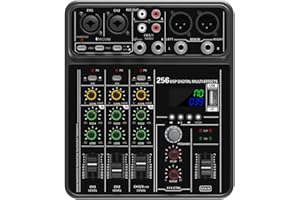 4channel Sound Mixer for Stage Equipment Headphone Usb Playbacks Concerts Live