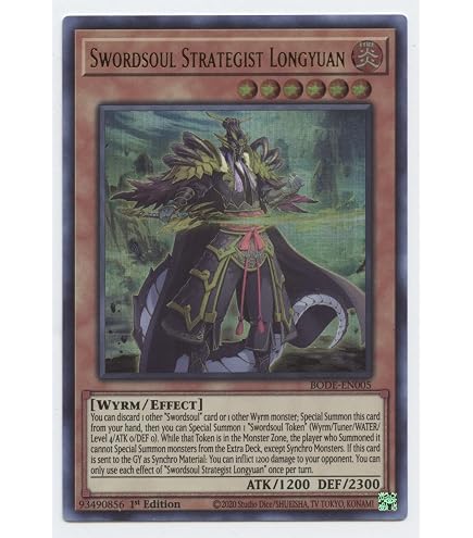 Chunjun Bode-en006 Super Rara Swordsoul Auspice Chunjun - Ultra Rare ...