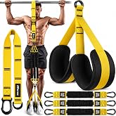 HOXWC Pull Up Assistance Bands, Adjustable Heavy Duty Resistance Band for Pull Up, 3 Pull Up Bands, Comfortable Fabric Feet/Knee Rest, Assistance Bands for Pull-Up, Home Fitness, Body Stretching