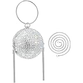 Dansydaisy Women Disco Ball Purses Crystal Purses Rhinestone Party Evening Clutch Handbag New Year Bingo Night Party Gift