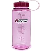 Nalgene Sustain Tritan BPA-Free Water Bottle Made with Material Derived from 50% Plastic Waste (using ISCC certified mass balance), 16 OZ, Wide Mouth, Cosmo