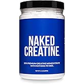 NAKED Pure Micronized Creatine Monohydrate Powder - NSF Certified, Unflavored, 500g, 1.1lb Bulk - Vegan, Non-GMO, Gluten-Free, Soy-Free, No Fillers, Supports Muscle Growth &amp; Strength - 100 Servings