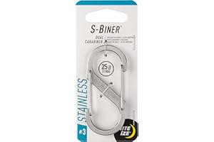 Nite Ize SB3-03-11 Size-3 S-Biner Dual Carabiner Stainless Steel