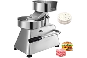 VBENLEM Commercial Hamburger Patty Maker 100mm/4inch Stainless Steel Burger Press Heavy Duty Hamburger Press Meat Patty Maker