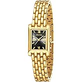 Rovixs Petite Vintage Luxury Women Watch, Japanese Movement, Elegant Retro Ladies Dress Watch, Water Resistant, Adjustable Bracelet with Tool