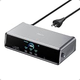 Anker Prime Docking Station (DL7400), 14-in-1 Triple Display, DisplayLink | 140W Max, Smart Display, Triple 4K@60Hz (2 HDMI+1 DP), for Windows Laptops (The Latest DisplayLink Driver Must Installed)