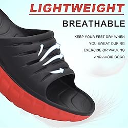 KuaiLu Mens Recovery Sandals Sport Comfort Cushion