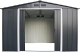 Duramax ECO 10 x 8 Metal Garden Storage Shed Anthracite view 9