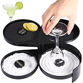 Harewu 3-Tier Bar Juice Cocktail Seasoning Box with Sponge，for Cocktails and Margarita Mixing,Salt and Sugar Containerfor Bar,Pub Party and Reception