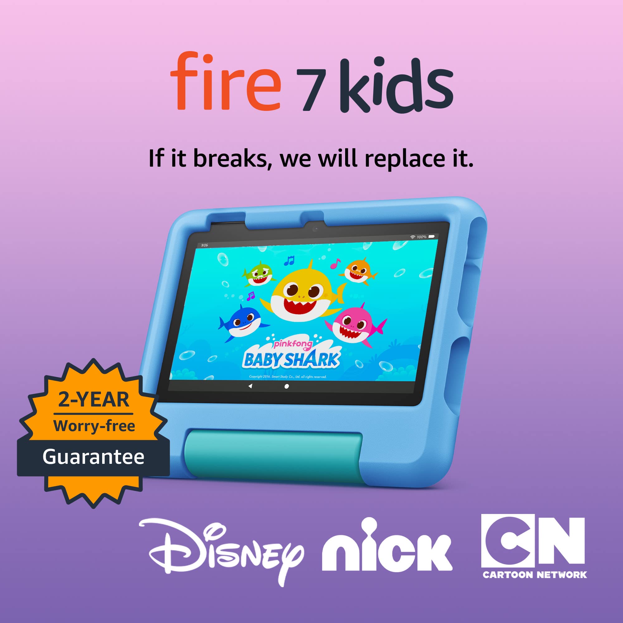 Amazon Fire 7 Kids tablet (newest model) ages 3-7. Top-selling 7