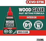 EVO-STIK Wood Glue 250ml Interior Extra Strong Fast Setting Clear Drying view 2