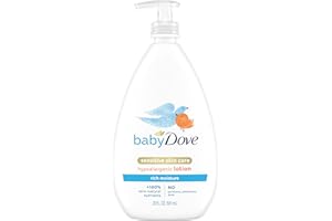 Baby Dove Sensitive Skin Care Body Lotion For Delicate Baby Skin Rich Moisture With 24-Hour Moisturizer, 20 fl oz (Package May Vary)
