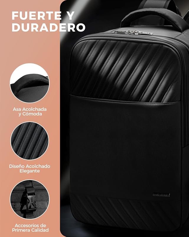 Mochila para Viaje Cabina de Avion Mujer 40x20x25 (20L), Negro