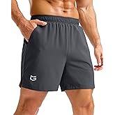 G Gradual Men's Athletic Running Shorts with Pockets Lightweight Quick Dry 5"/ 7"/ 9" Basketball Workout Gym Shorts for Men
