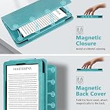 MMK Kindle Paperwhite Case 7/6.8 inch Premium PU Leather Smart Cover Lake Blue view 4
