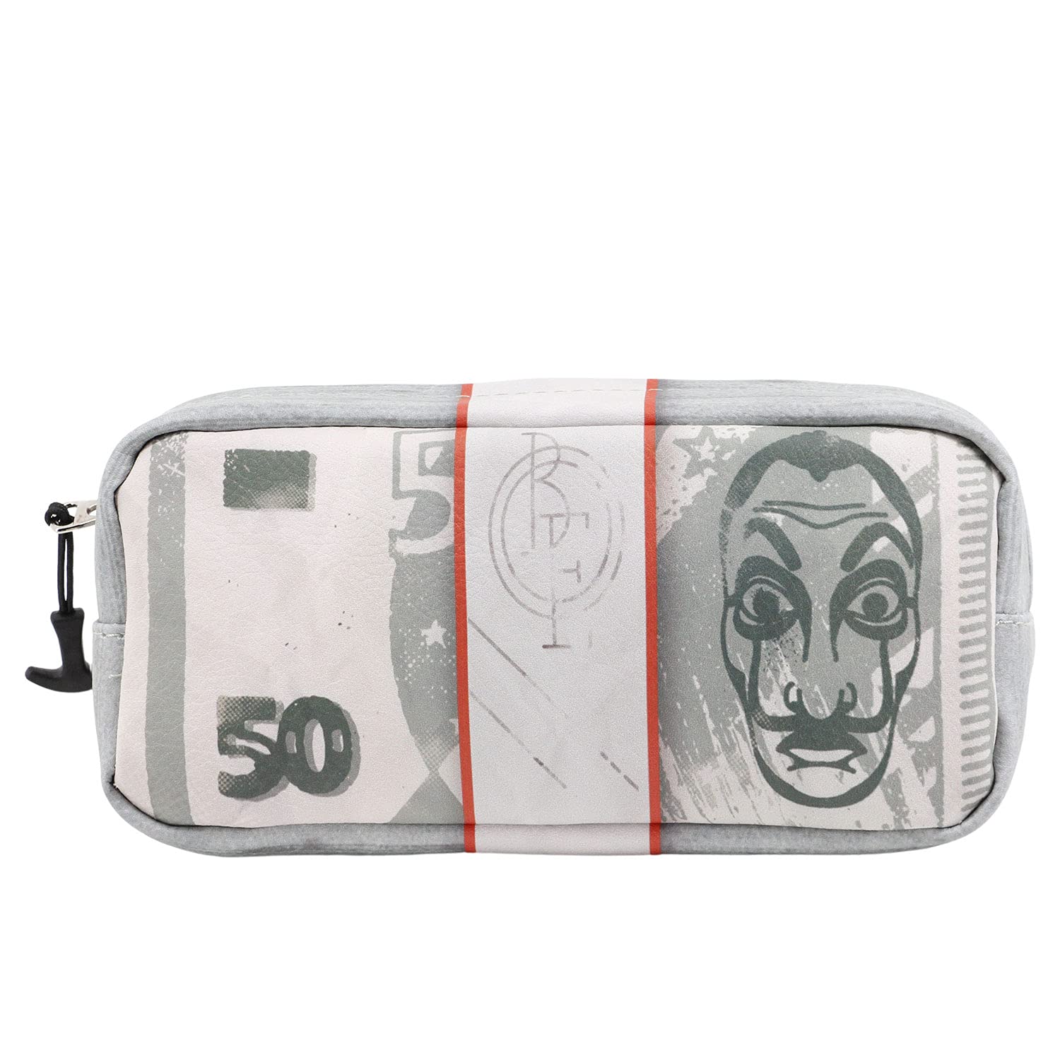 Money Heist Wad-Wad Pencil Case, Green, 9.5 x 6.5 cm