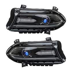TRQ Headlight Assembly Set Headlights Driver
