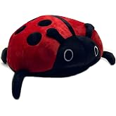 WUFUVAP 16 Inch Cute Ladybug Plush Realistic Ladybug Stuffed Animal Ladybird Plush Toy Stuffed Lady Beetle Plushie Pillow Gift for Kids