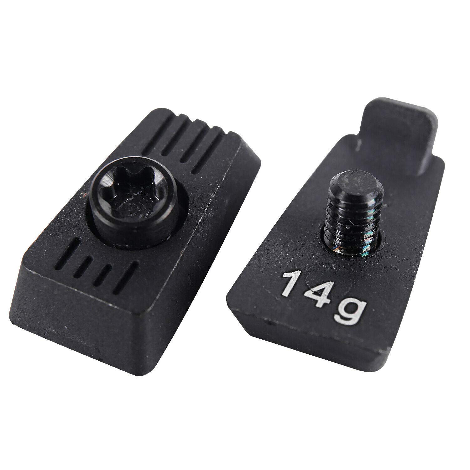 Gofotu 2PCSxWeights Compatible with Taylormade Spider X Series Putter 3,7,8.5,10,12,14g (2pcs 14g)