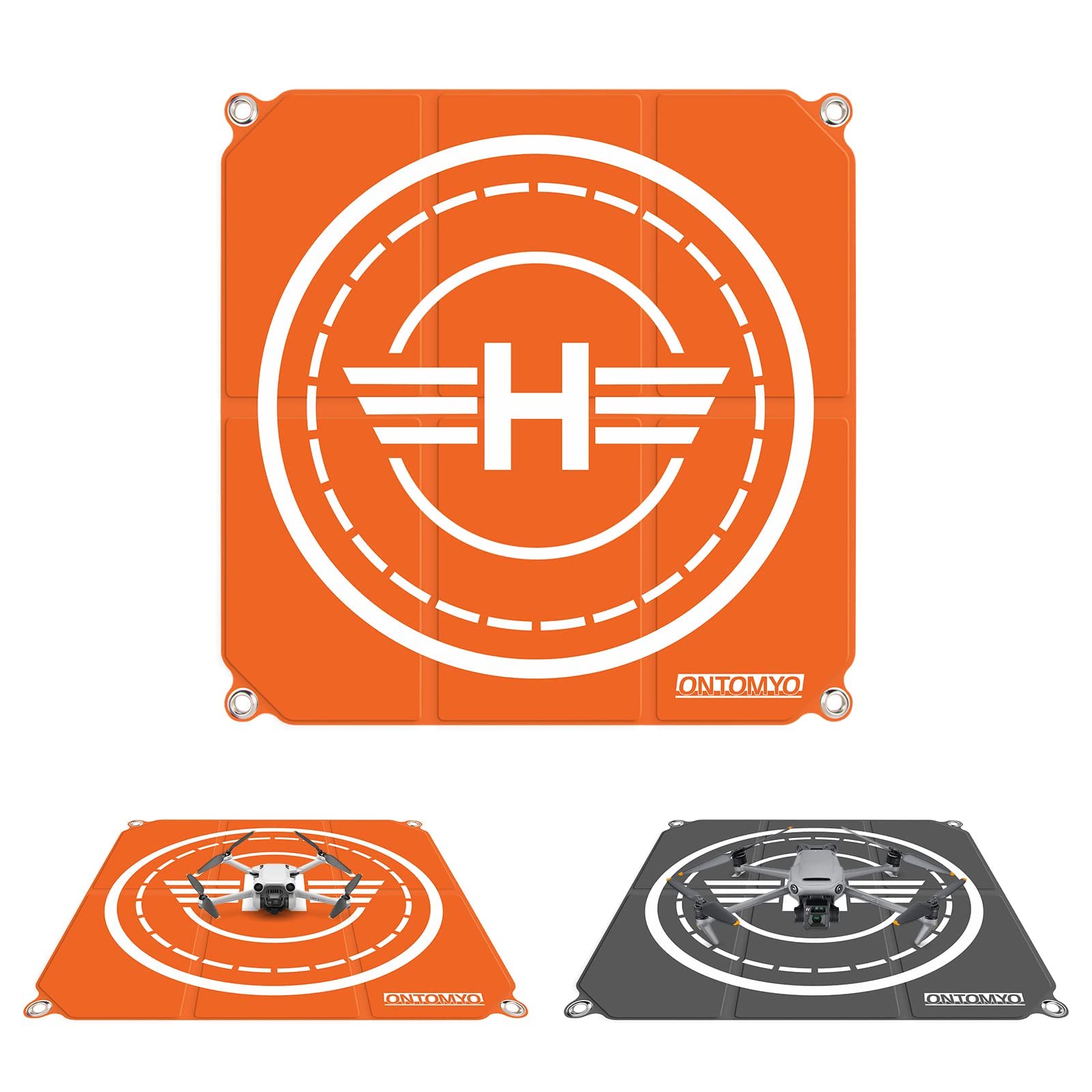 ONTOMYO 25.5"Mini 3 Pro Drone Landing Pad Foldable Double-Sided Universal Waterproof 65cm Landing Pad for DJI Mini 3 Pro,Mavic 3 Classic,Mini 2,Mini SE,Mini 2 SE, AVATA, Air 2S,FPV,Drone Accessories