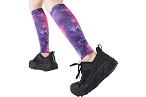 EVOPLECI 20-30mmHg 1 Pair Calf Compression Sleeve Men and Women Wide Brace for Leg Support Shin Splint Pain Relief