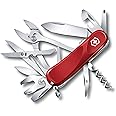 Victorinox Evolution S557 Swiss Army Knife, 21 Functions, Swiss Made Pocket Knife with Large Blade, Screwdriver, Pliers and Wrench - Red