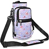 AUPET Water Bottle Sling Bag Sleeve Holder Carrier 25/32/40/64 oz,Insulated Crossbody Water Bottle Case Cover with Strap and Pockets for Men/Women Walking Hiking