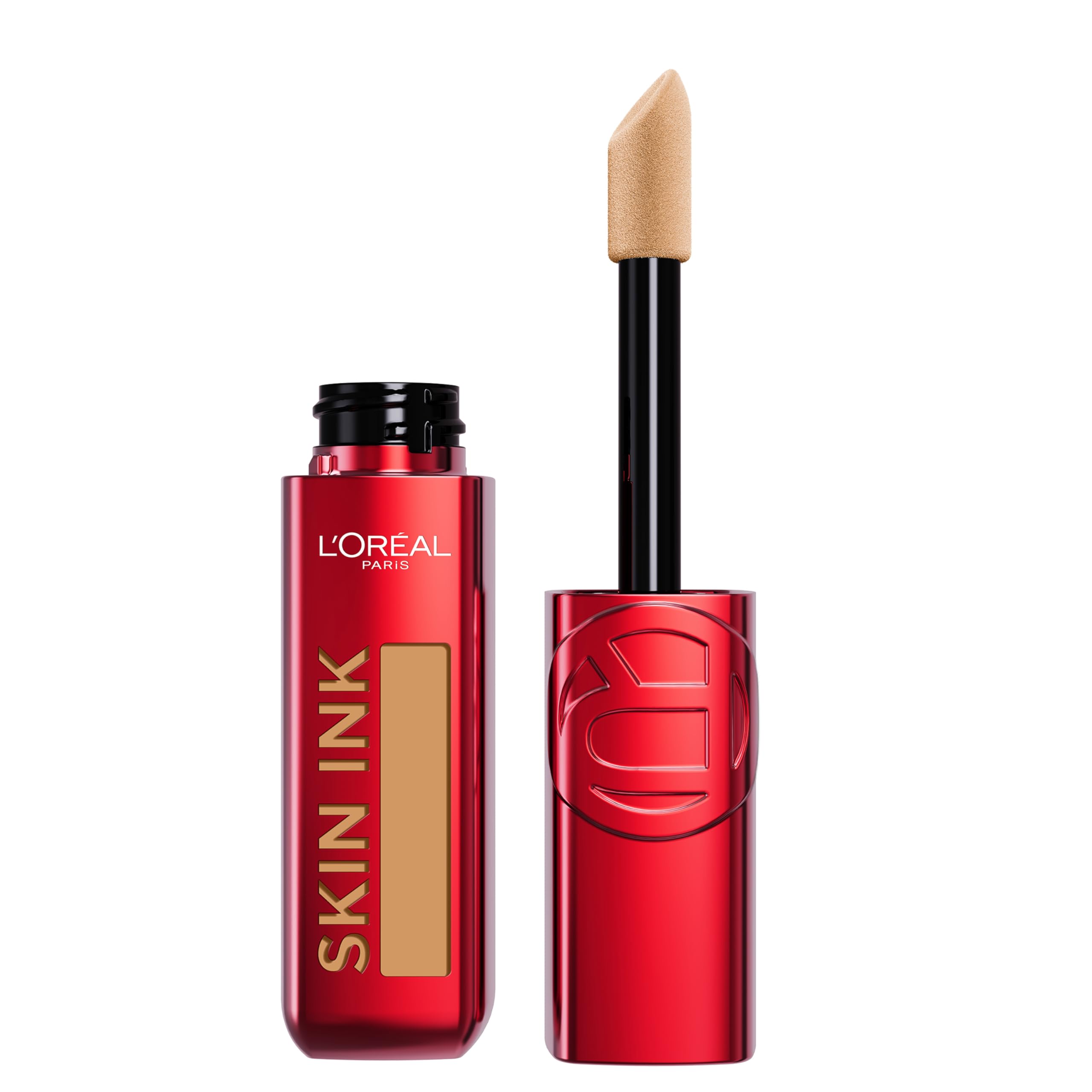 Photo 1 of L'Oreal Paris Infallible Skin Ink 2-in-1 Foundation Concealer Hybrid Face Makeup, up to 48HR Transfer-Resistant with Buildable Light to Full Coverage, 325 Tan Warm