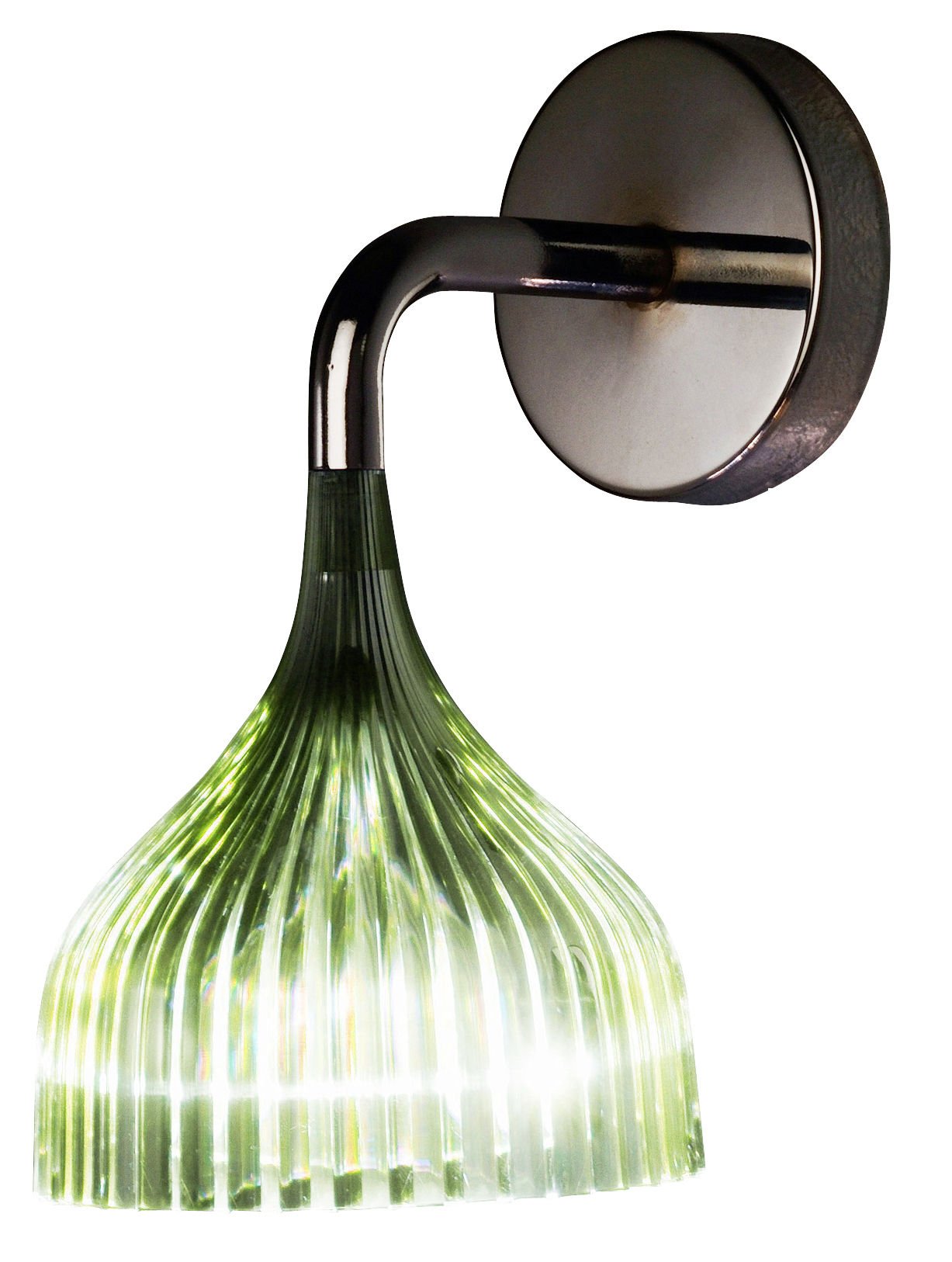Kartell 09045P8 "E" Lamp, Plastic, Green