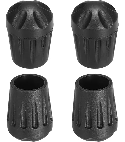 4 Protections De Pieds Pour Chaise Lune - Caoutchouc, Anti-enfoncement, Camping, Extérieur