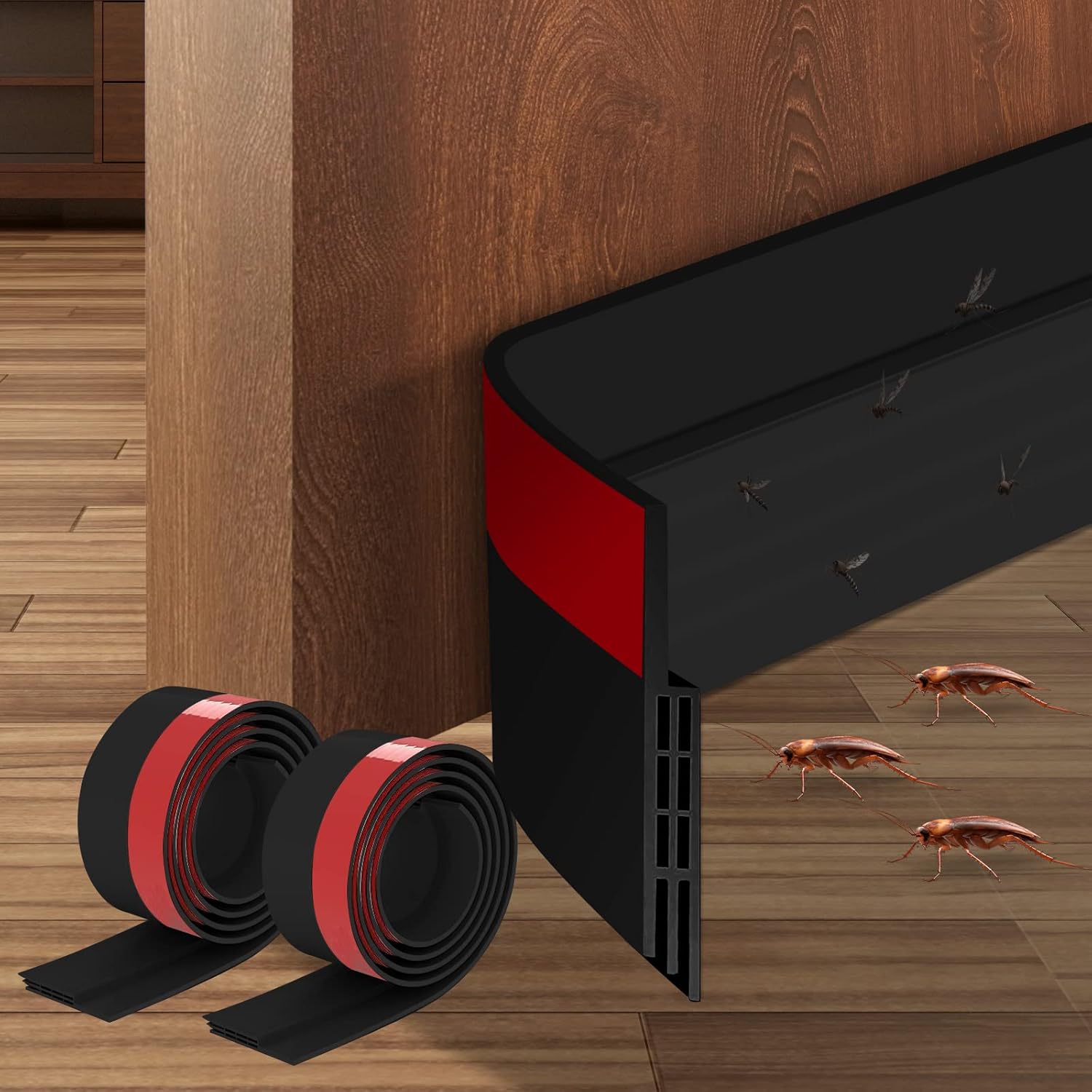 Draft Stoppers - Ainiv 2 Pack Door Draft Stopper Under Door Seal, 2