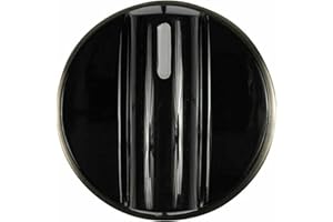 Bosch 00650847 Genuine OEM Burner Knob (Black w/Metalic Accents) Cooktops