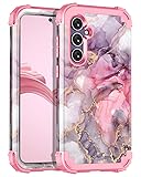 Miqala for Galaxy S23 FE 5G Case,Marble Three Layer