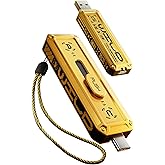 MOVE SPEED 1TB External SSD 1000MB/s Read Write Speed,USB 3.2 Gen2+USB C Flash Drive with Dual Ports, Portable SSD 3-Stage Push-Pull Design, Thumb Drive for iPhone 15/16/17 Series/Mac/Android