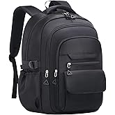 AFGWK Cute Backpack for School Teen Girls Black Bookbag Aesthetic Womens Travel Book Bags for School Kids Student Back Packs